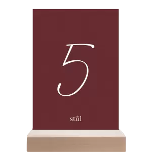 Papírové číslo stolu EASY