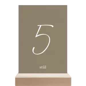 Papírové číslo stolu EASY