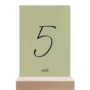 Papírové číslo stolu EASY