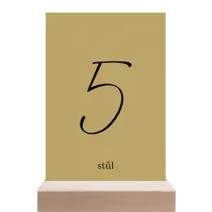 Papírové číslo stolu EASY