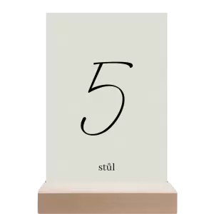Papírové číslo stolu EASY