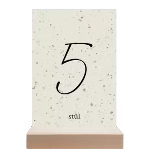 Papírové číslo stolu EASY