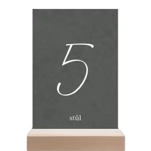 Papírové číslo stolu EASY