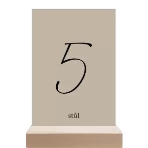 Papírové číslo stolu EASY