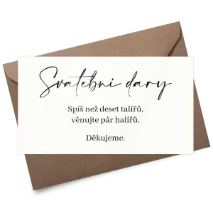 Plexi kartička dary EASY