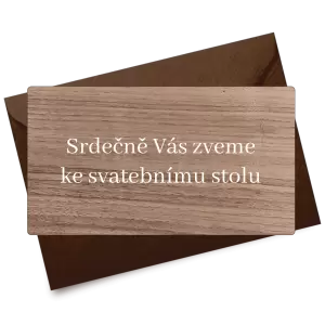 Dřevěná pozvánka EASY