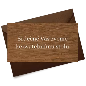 Dřevěná pozvánka EASY