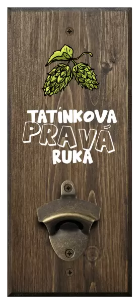 Nástěnný otvírák Tatínkova pravá ruka