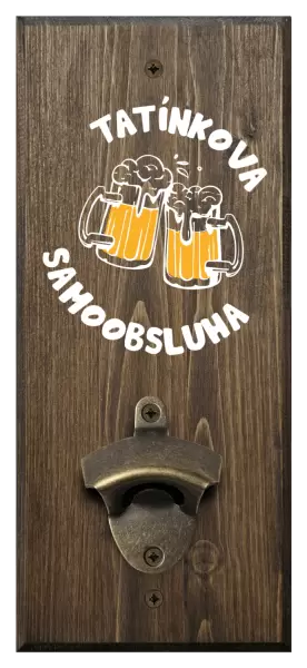 Nástěnný otvírák Tatínkova samoobsluha