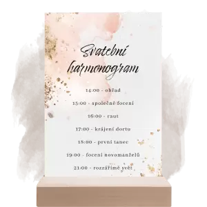 Papírový harmonogram GOLDY