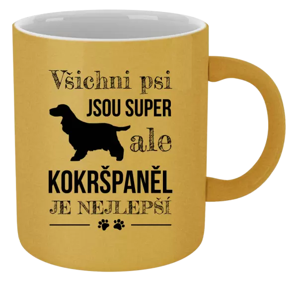 Metalický hrnek Kokršpaněl je nejlepší