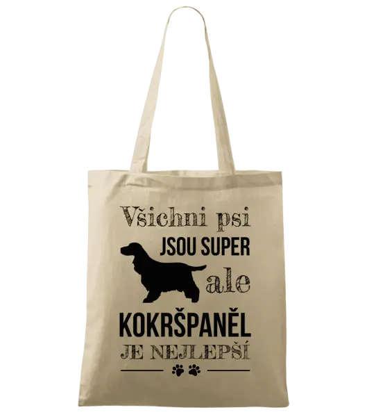 Látková taška Kokršpaněl je nejlepší