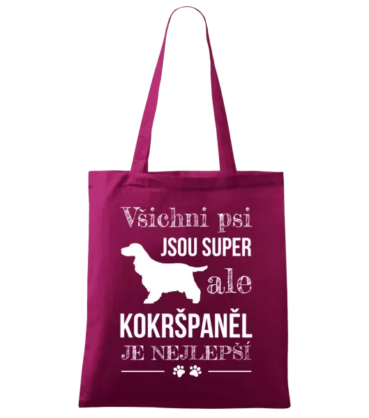Látková taška Kokršpaněl je nejlepší