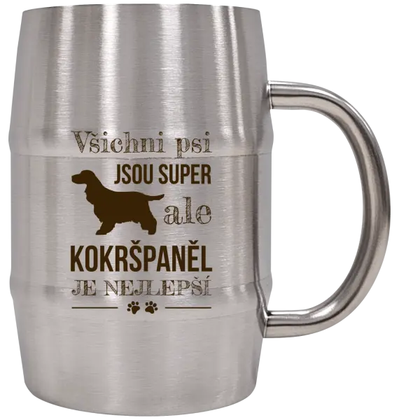 Nerezový chladicí půllitr Kokršpaněl je nejlepší
