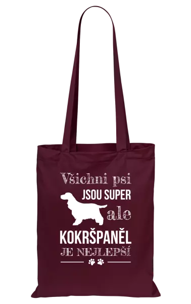 Látková taška Kokršpaněl je nejlepší
