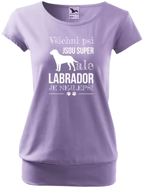 Dámské tričko Labrador je nejlepší