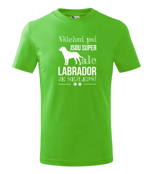 Dětské tričko Labrador je nejlepší