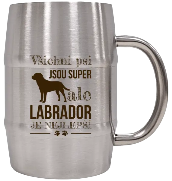 Nerezový chladicí půllitr Labrador je nejlepší