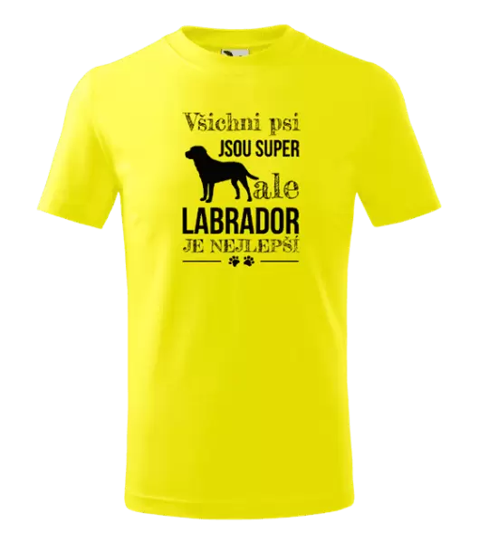 Dětské tričko Labrador je nejlepší
