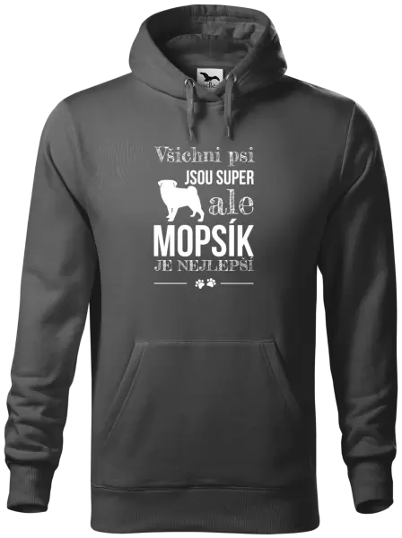 Pánská mikina Mopsík je nejlepší