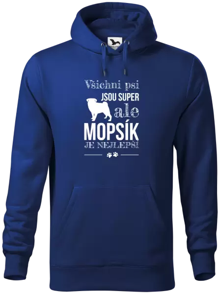 Pánská mikina Mopsík je nejlepší
