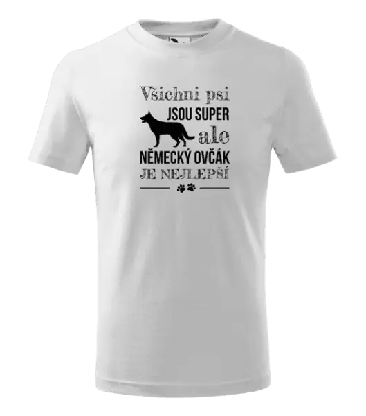 Dětské tričko Německý ovčák je nejlepší