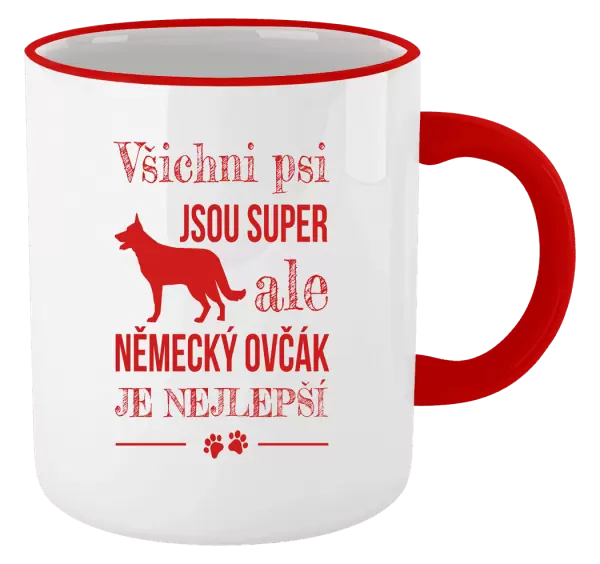 Hrnek Německý ovčák je nejlepší