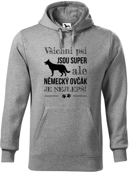Pánská mikina Německý ovčák je nejlepší