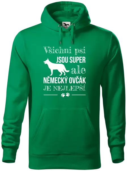 Pánská mikina Německý ovčák je nejlepší