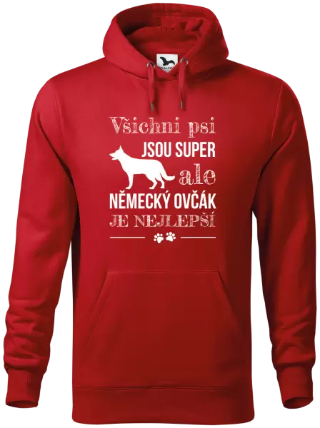 Pánská mikina Německý ovčák je nejlepší