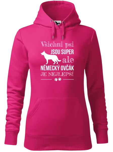 Dámská mikina Německý ovčák je nejlepší