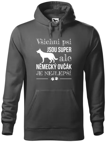 Pánská mikina Německý ovčák je nejlepší