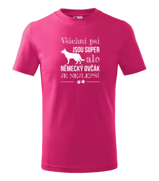Dětské tričko Německý ovčák je nejlepší