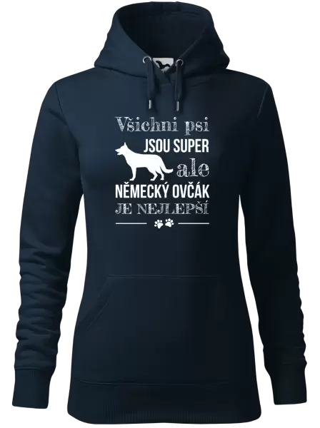 Dámská mikina Německý ovčák je nejlepší