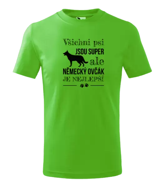 Dětské tričko Německý ovčák je nejlepší