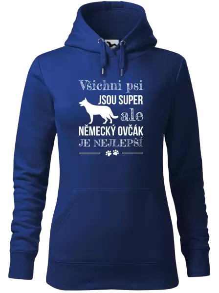 Dámská mikina Německý ovčák je nejlepší