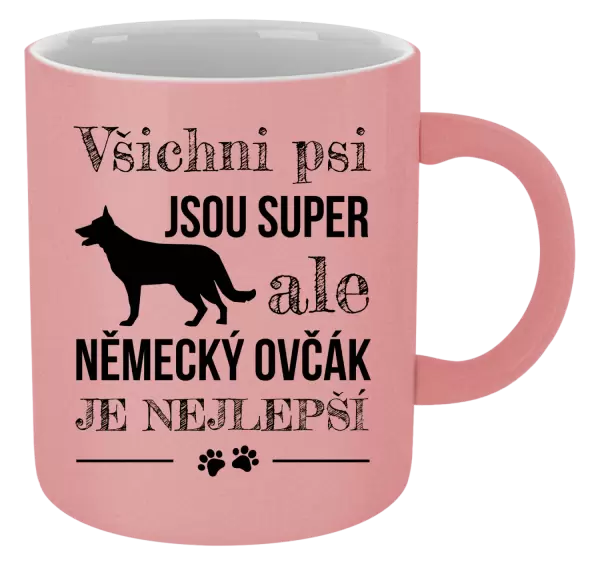 Metalický hrnek Německý ovčák je nejlepší