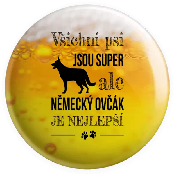 Placka Německý ovčák je nejlepší