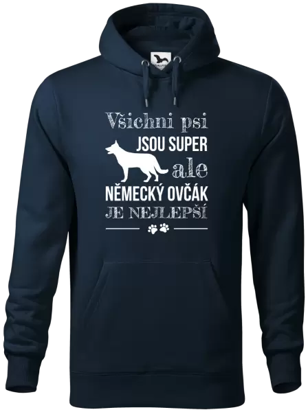 Pánská mikina Německý ovčák je nejlepší