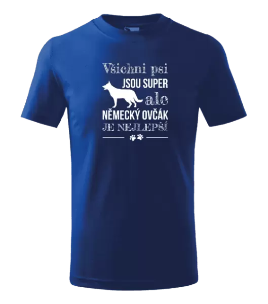 Dětské tričko Německý ovčák je nejlepší