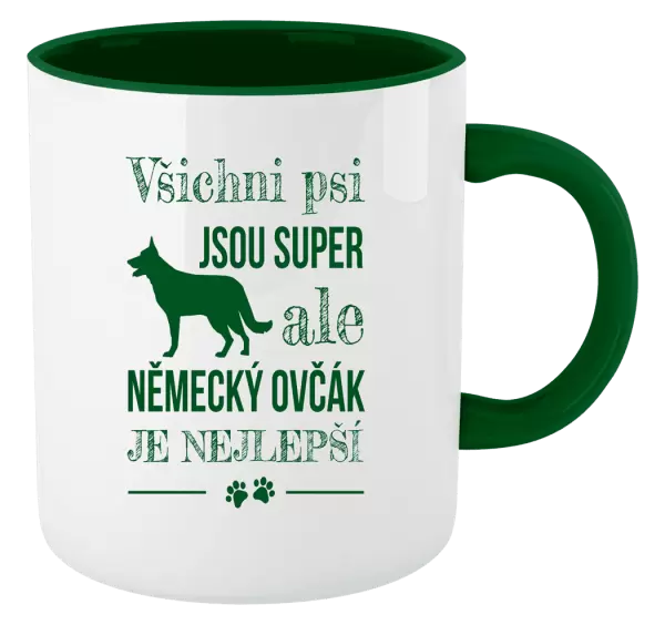 Hrnek Německý ovčák je nejlepší