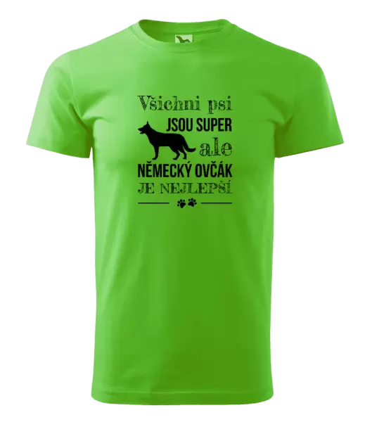 Pánské tričko Německý ovčák je nejlepší