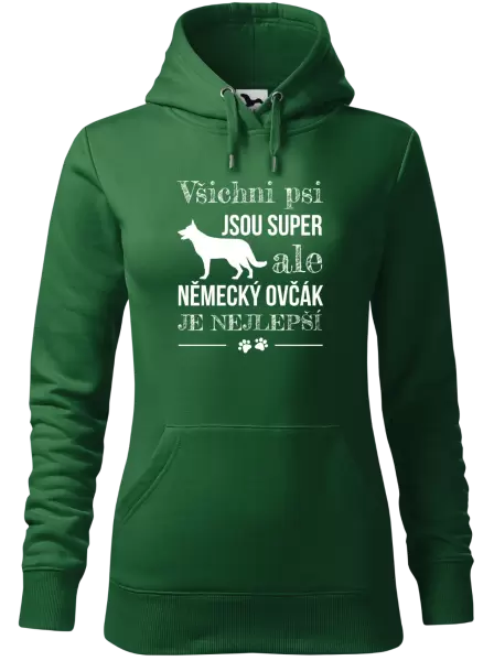 Dámská mikina Německý ovčák je nejlepší