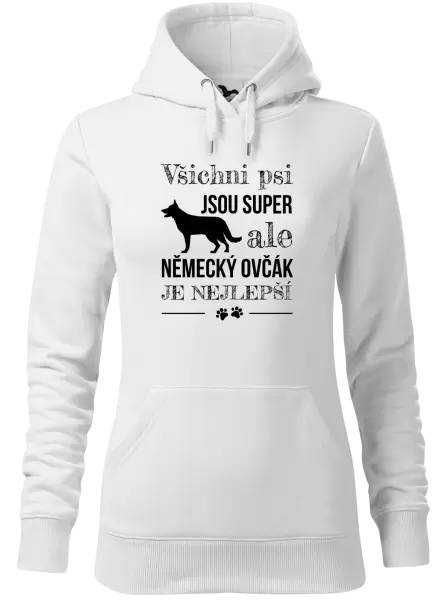 Dámská mikina Německý ovčák je nejlepší
