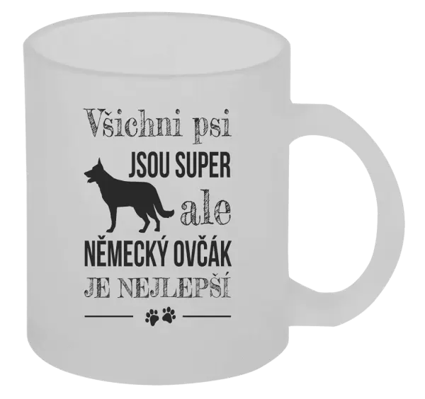 Hrnek Německý ovčák je nejlepší