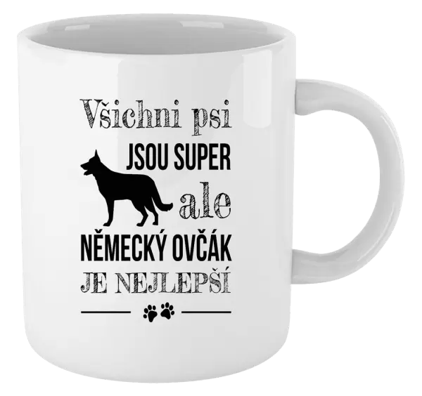 Hrnek Německý ovčák je nejlepší