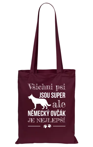 Látková taška Německý ovčák je nejlepší