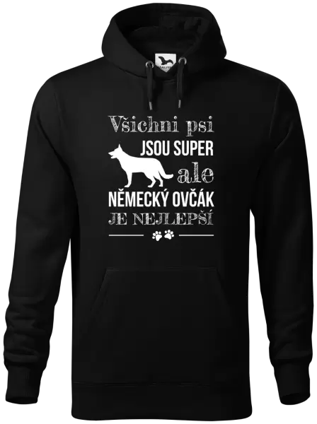 Pánská mikina Německý ovčák je nejlepší