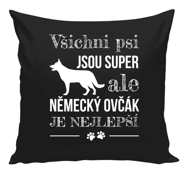 Polštář Německý ovčák je nejlepší