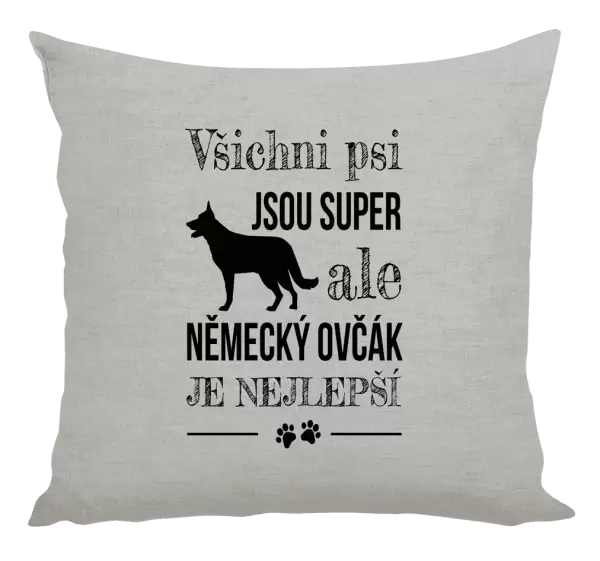 Polštář Německý ovčák je nejlepší